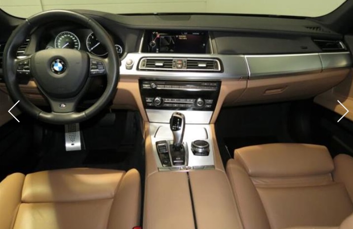 Left hand drive car BMW 7 SERIES (01/03/2015) - 
